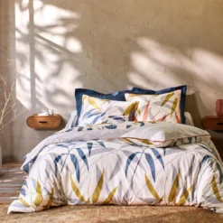 BecquetDrap-housse en percale de coton gris - MEXICAINE