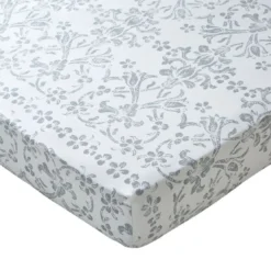 BecquetDrap-housse en percale de coton blanc - PASTOURELLE