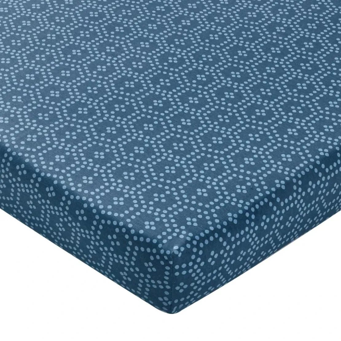 BecquetDrap-housse en polycoton bleu - CUZCO