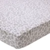 BecquetDrap-housse en polycoton blanc cassé à motif léopard - ZEBRA