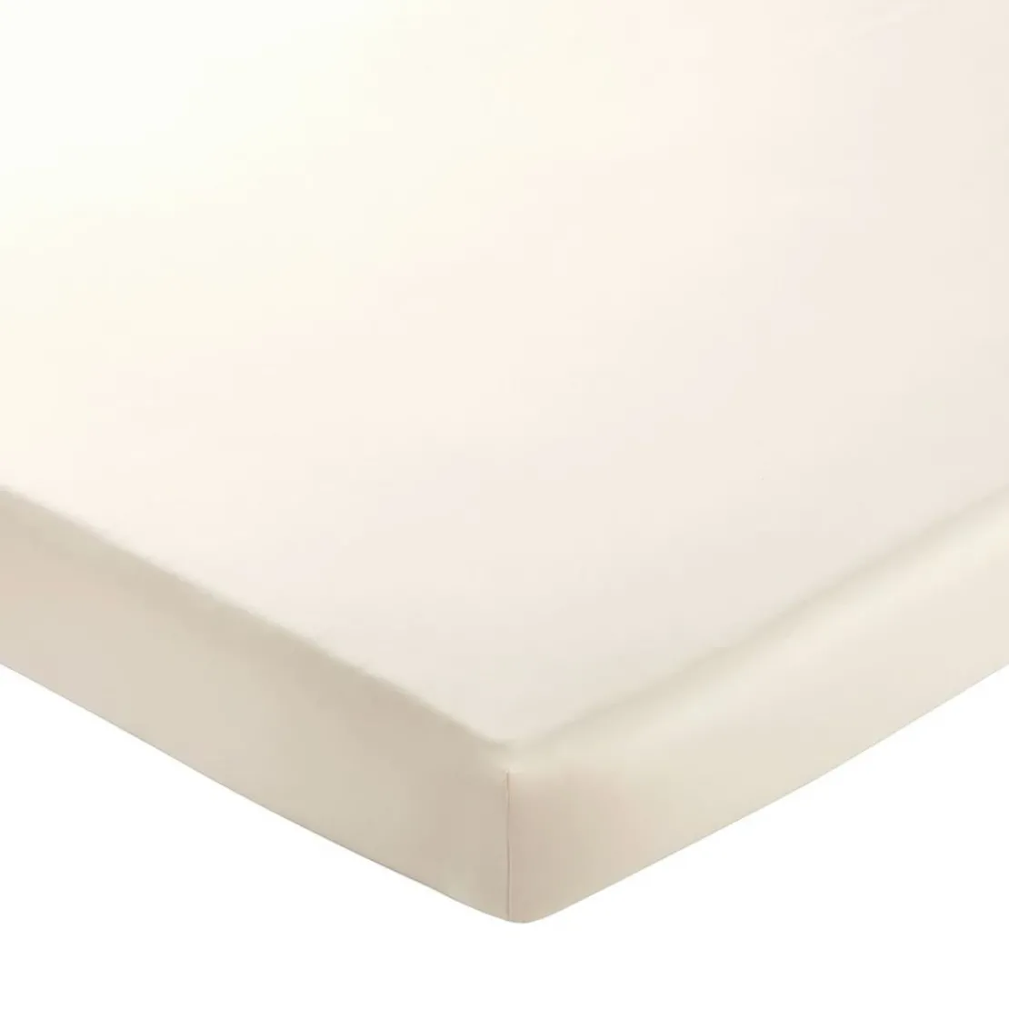 BecquetDrap-housse en satin de coton ivoire - SUZANNA