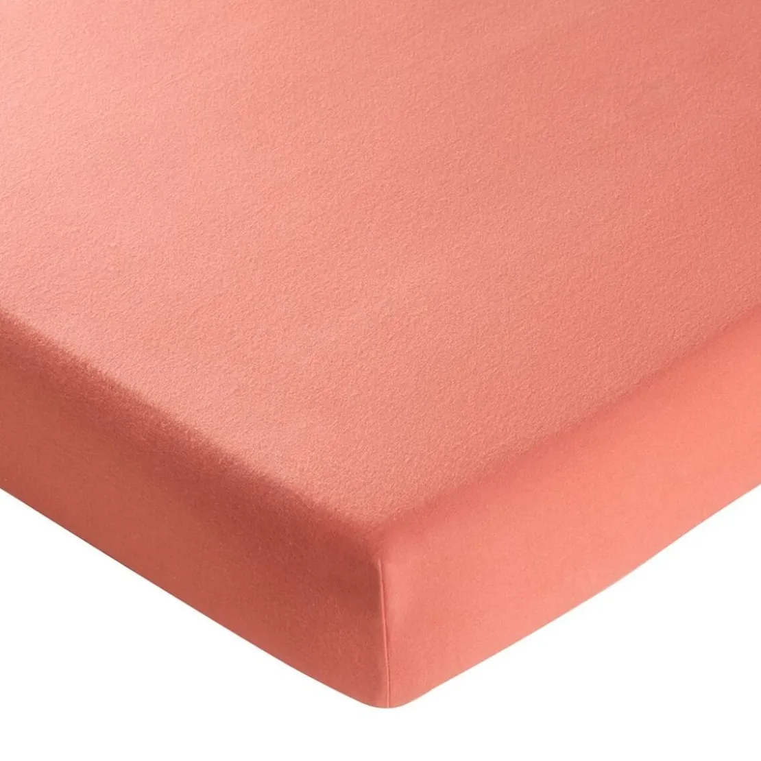 BecquetDrap housse FLANELLE UNI - pêche