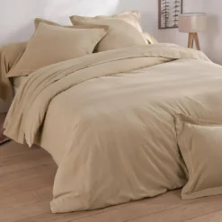 BecquetDrap housse FLANELLE UNI - beige