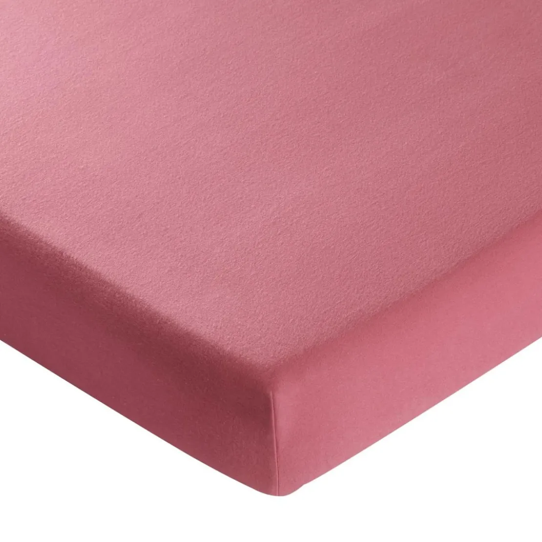 BecquetDrap housse FLANELLE UNI - rose framboise