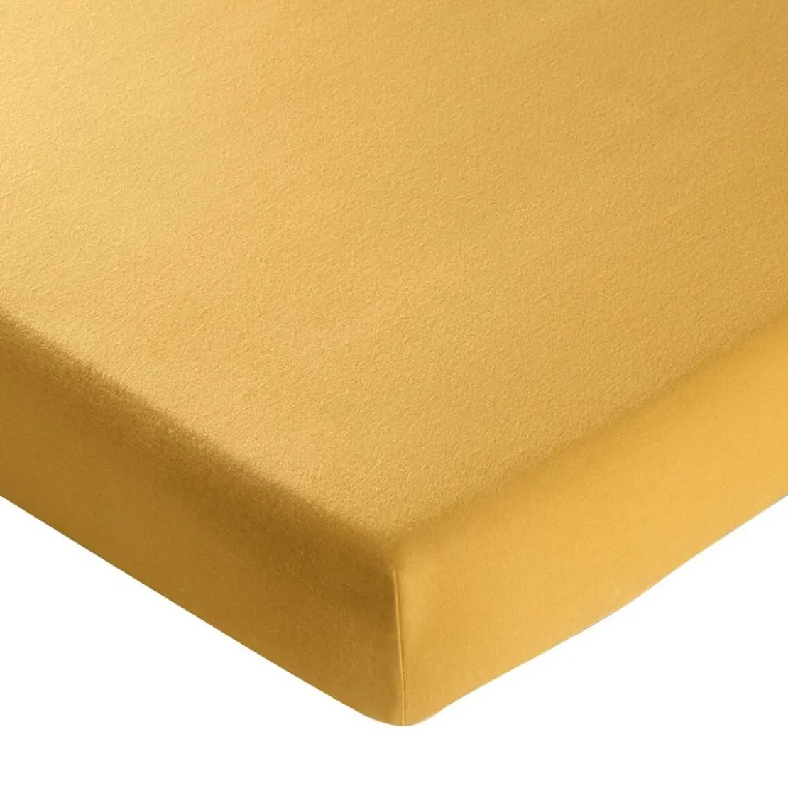 BecquetDrap housse FLANELLE UNI - jaune soleil