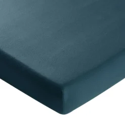 BecquetDrap housse FLANELLE UNI - bleu canard