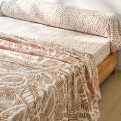 BecquetDrap housse gaze de coton AGAFAY - beige