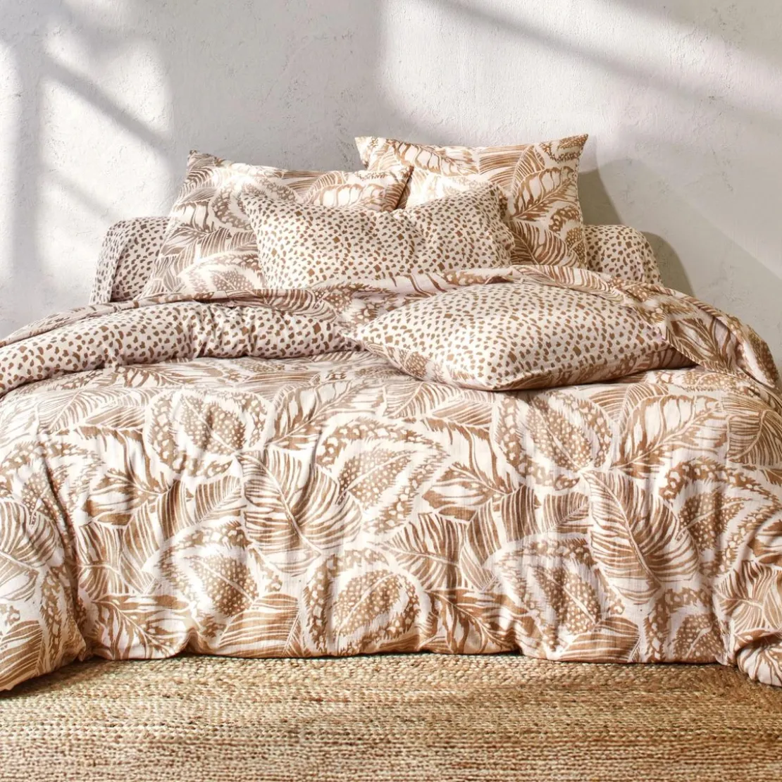 BecquetDrap housse gaze de coton AGAFAY - beige