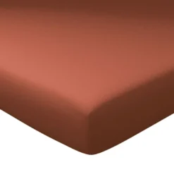 BecquetDrap housse grand bonnet FLANELLE UNI - terracotta