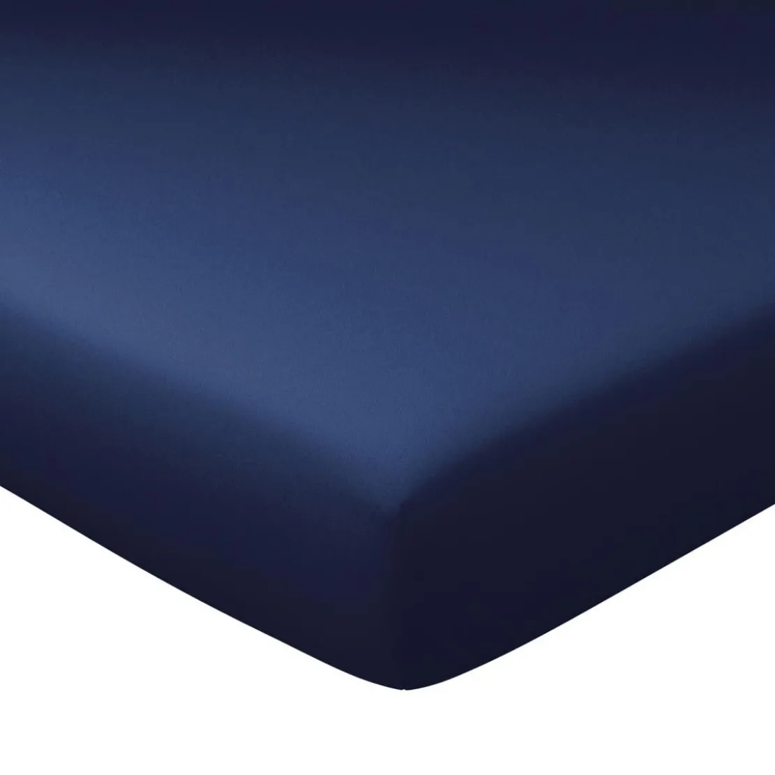 BecquetDrap housse grand bonnet uni FLANELLE UNI - bleu encre