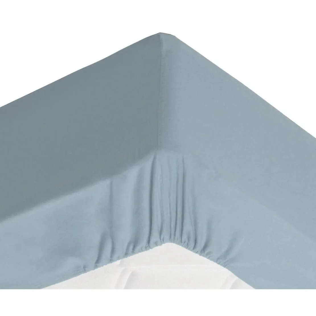 BecquetDrap-housse Grands Bonnets 32 cm bleu en flanelle