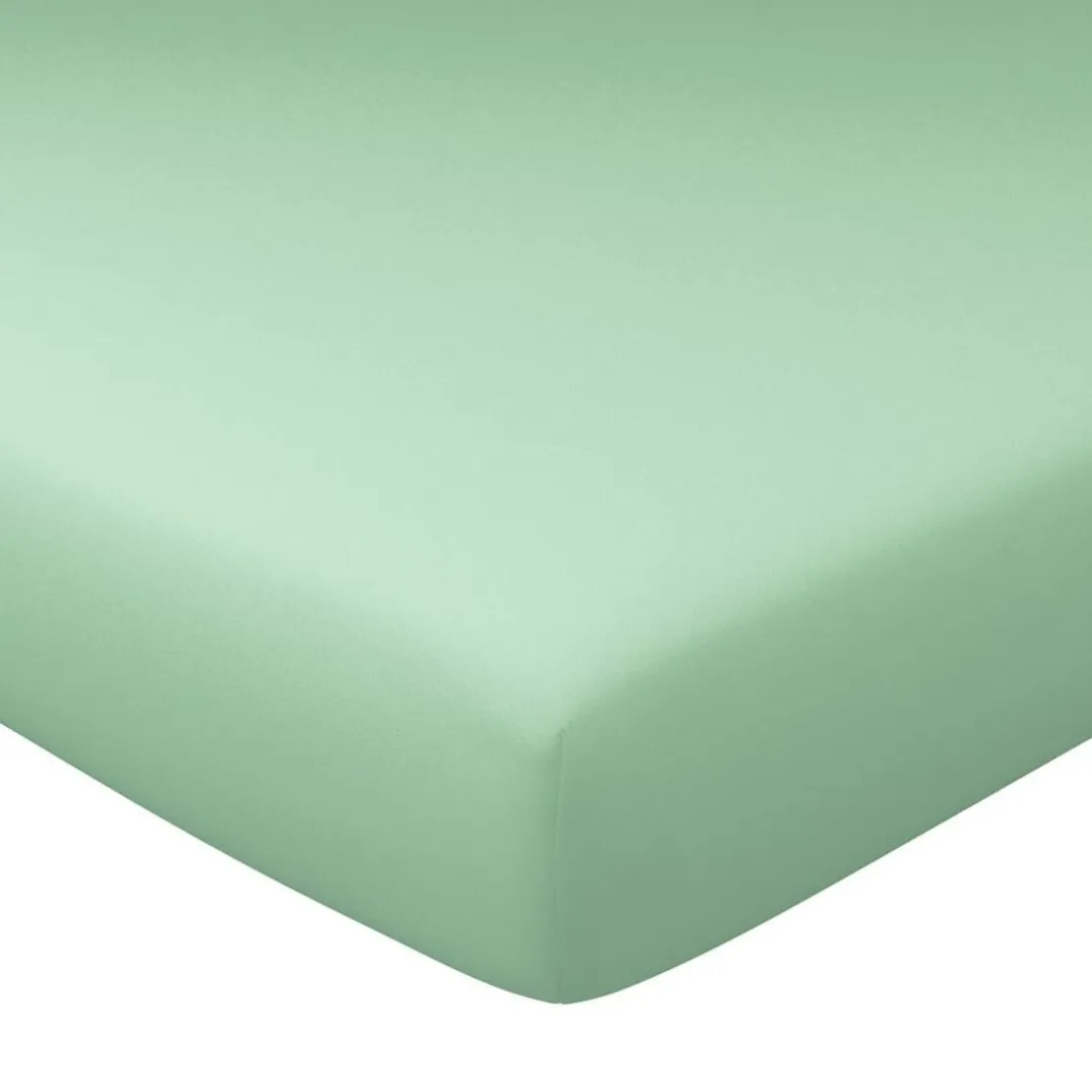 BecquetDrap-housse Grands Bonnets 30 cm uni en jersey vert jade