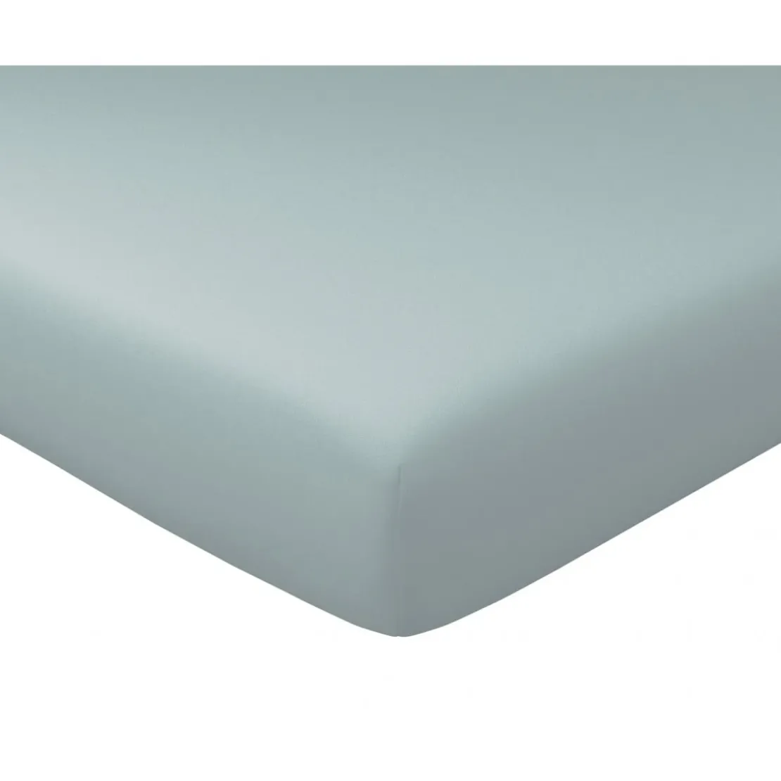 BecquetDrap-housse gris en satin de coton