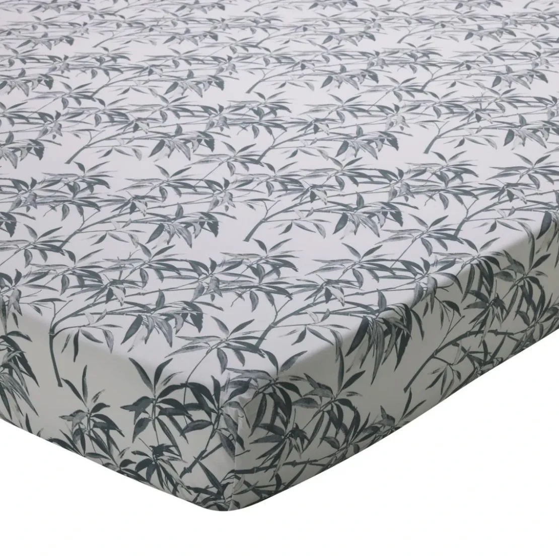 BecquetDrap housse percale de coton HANOI blanc