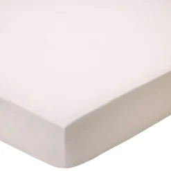 BecquetDrap housse percale de coton FRISSON - blanc