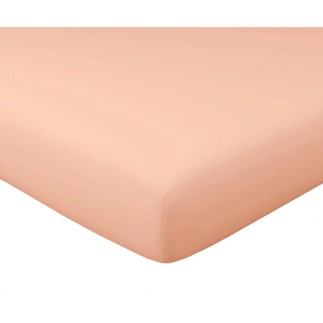 BecquetDrap-housse rose en satin de coton