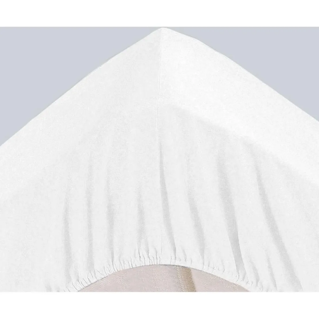 BecquetDrap-housse Super Grands Bonnets en coton blanc