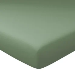 BecquetDrap-housse uni en jersey Super Grands Bonnets 40 cm vert lichen