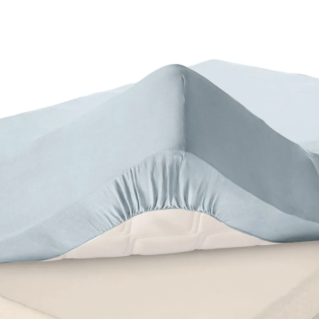 BecquetDrap-housse uni en jersey super grands bonnets 40 cm Gris perle