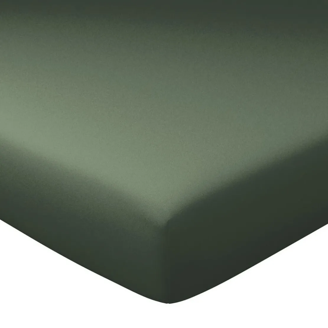 BecquetDrap-housse uni en lin Grands Bonnets 32 cm kaki