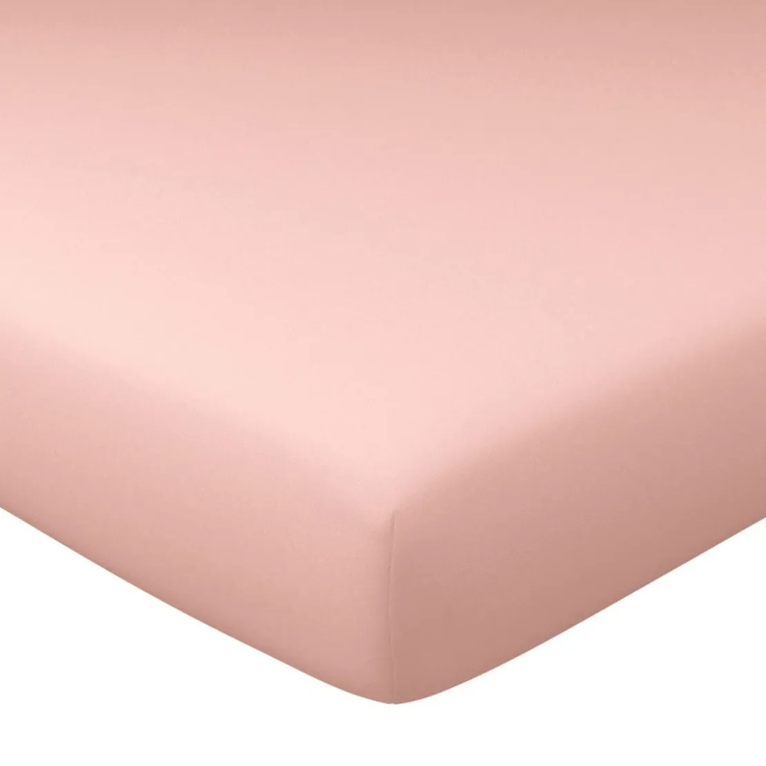 BecquetDrap housse uni grand bonnet en JERSEY rose thé