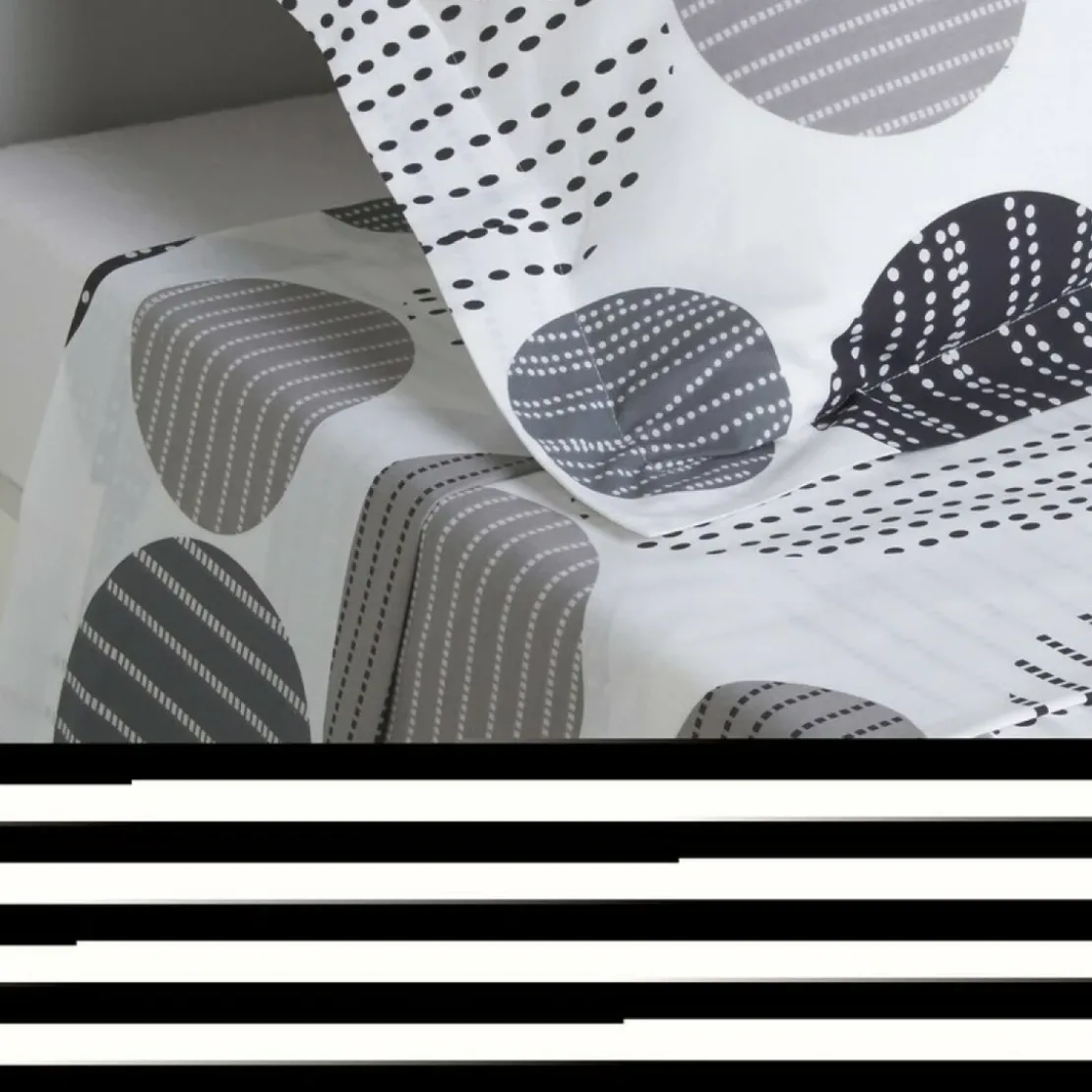 BecquetDrap motif pastilles rayées - Multicolore