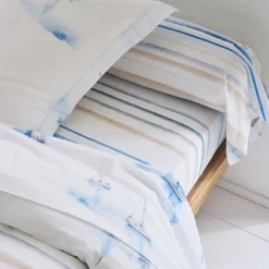 BecquetDrap plat coton MAREE HAUTE - bleu