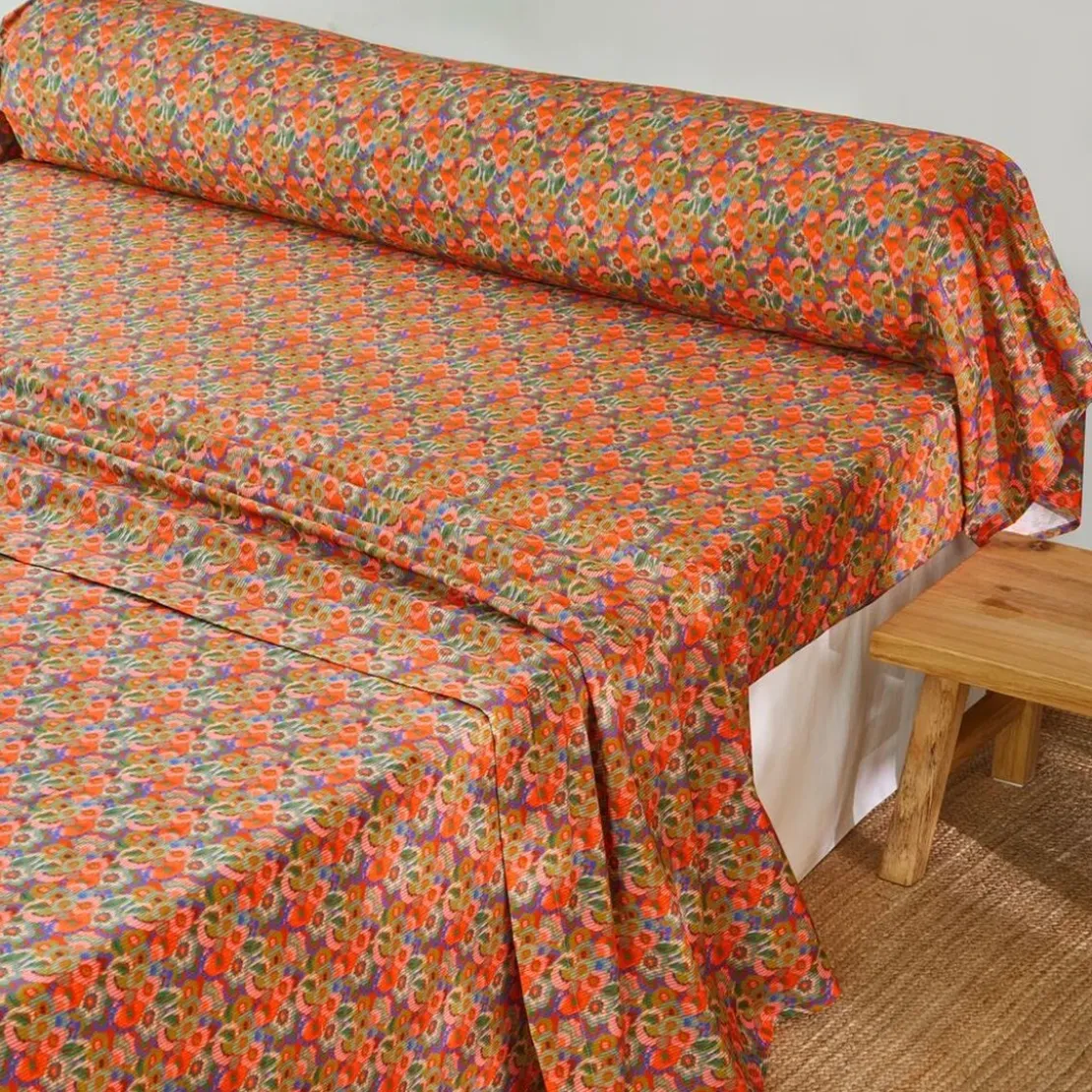 BecquetDrap plat coton multicolore motif graphique - Collection DYNAMIQUE