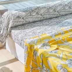 BecquetDrap plat coton SUMMER - jaune
