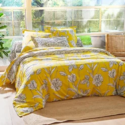 BecquetDrap plat coton SUMMER - jaune