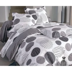 BecquetDrap Plat en coton BAXLEY - gris