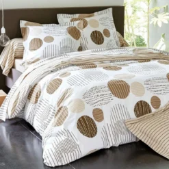 BecquetDrap plat en coton BAXLEY - Beige