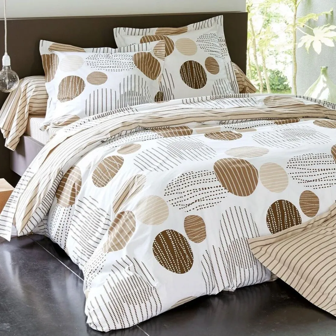 BecquetDrap plat en coton BAXLEY - Beige