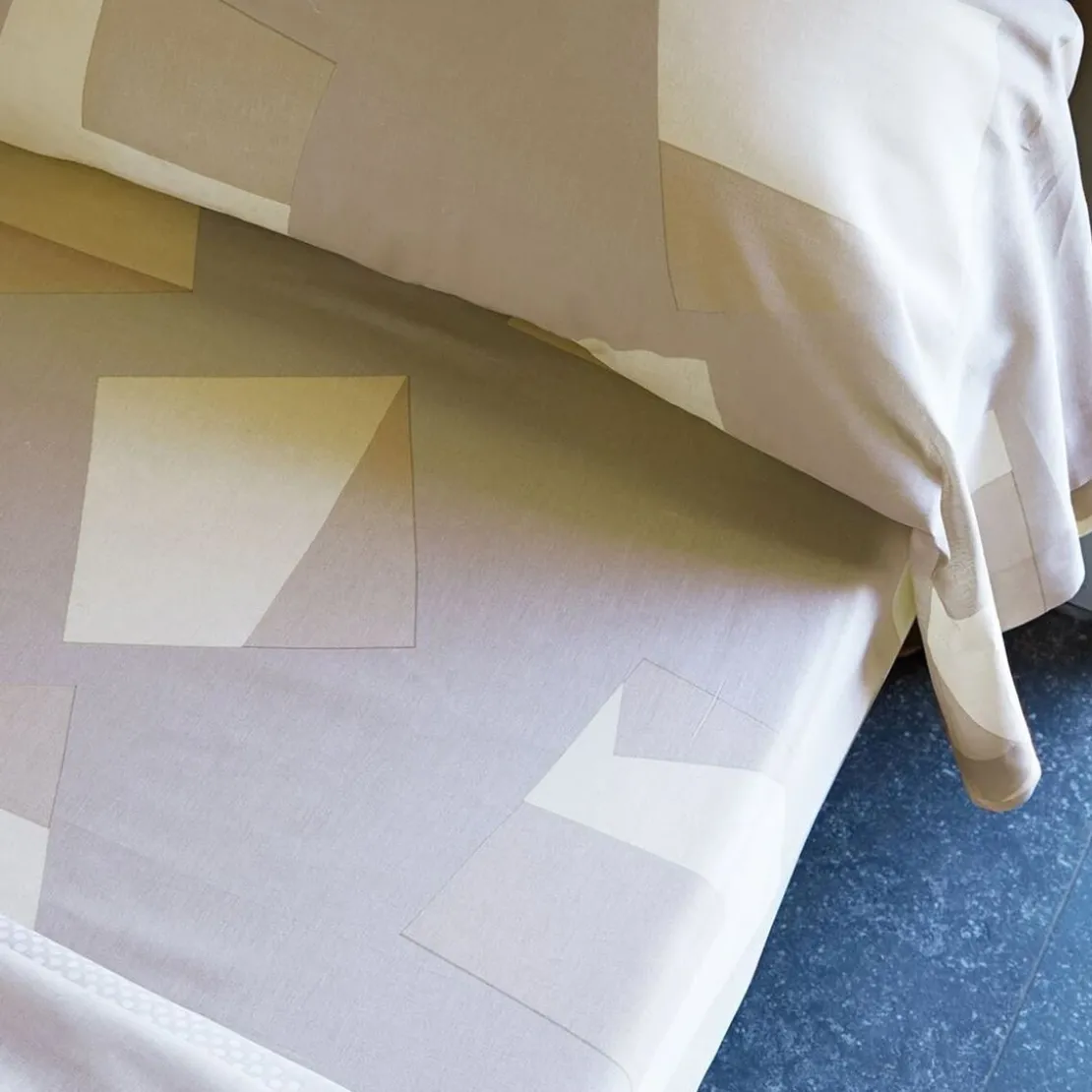 BecquetDrap plat en coton beige - CARAMEL