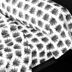 BecquetDrap plat en coton blanc - BLACK JUNGLE