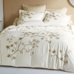 BecquetDrap plat en coton blanc cassé - MILA