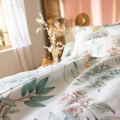 BecquetDrap plat en coton blanc cassé - LEANE