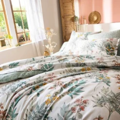 BecquetDrap plat en coton blanc cassé - LEANE