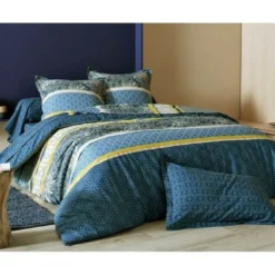 BecquetDrap plat en coton bleu - CUZCO