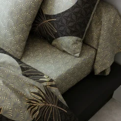 BecquetDrap plat en coton grisanthracite - BALTIA