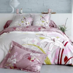 BecquetDrap plat en coton JOELY violet parme