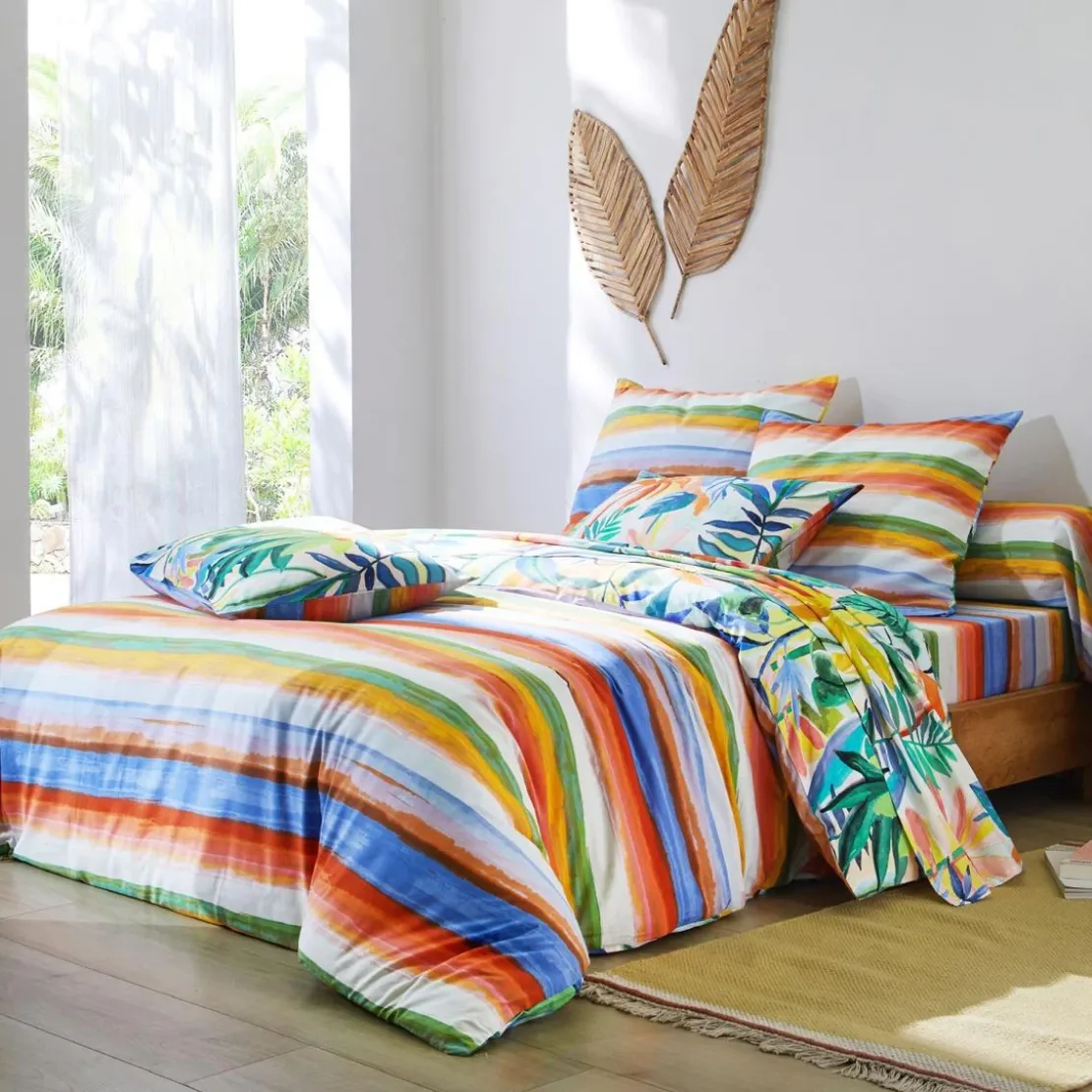BecquetDrap plat en coton TROPIC DREAMS - Multicolore