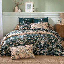 BecquetDrap plat en coton vert foncé - BRITISH