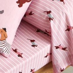 BecquetDrap plat enfant en coton vieux rose - CHIEN CHIC