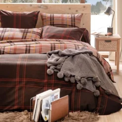 BecquetDrap plat en flanelle taupe - KILT