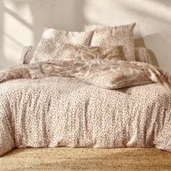 BecquetDrap plat en gaze de coton beige - AGAFAY