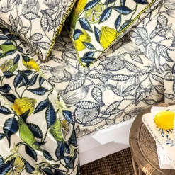 BecquetDrap plat en percale de coton écru - CITRONNADE