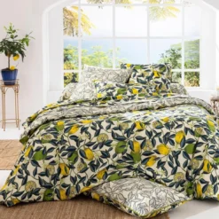 BecquetDrap plat en percale de coton écru - CITRONNADE
