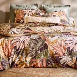 BecquetDrap plat en satin de coton HACIENDA - brun