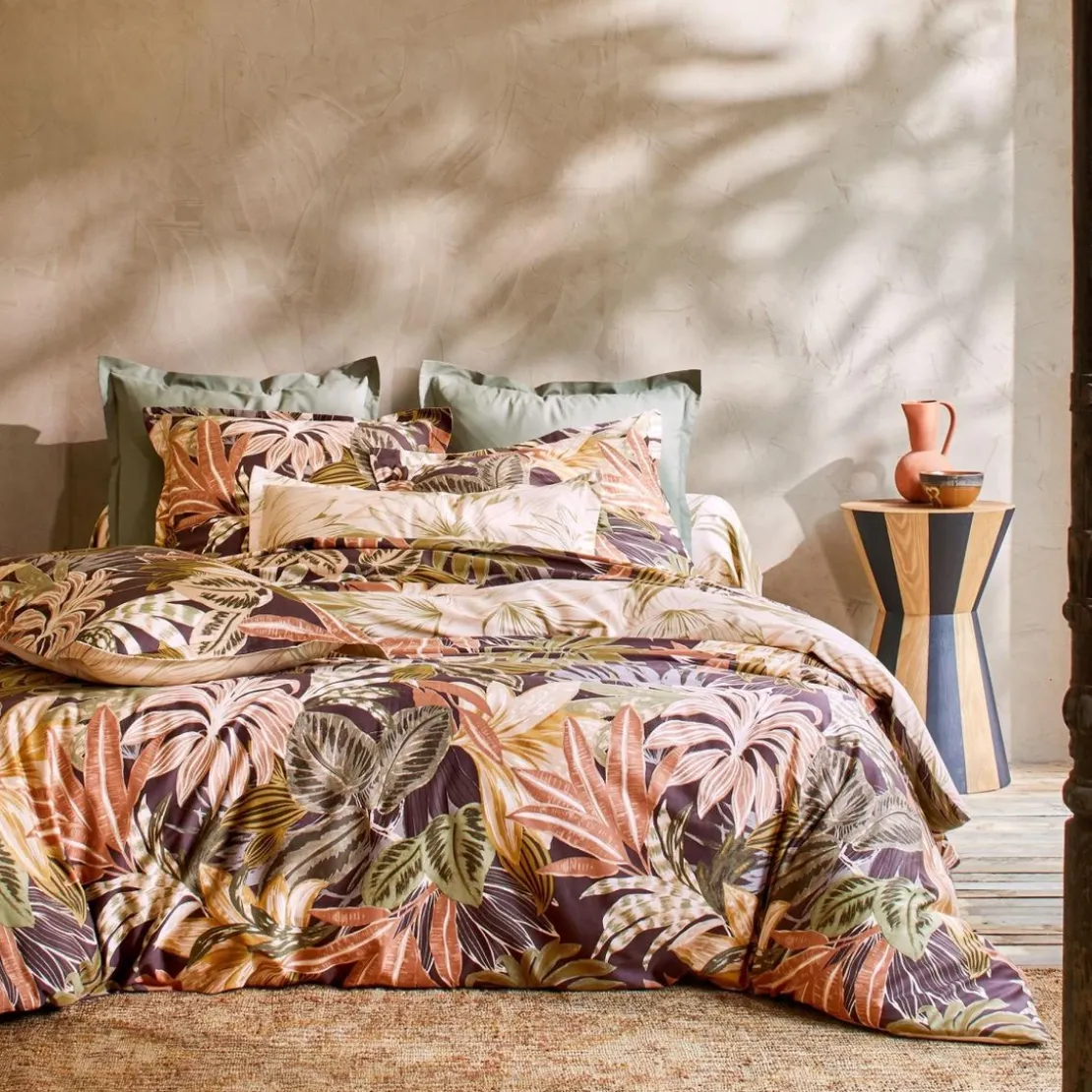 BecquetDrap plat en satin de coton HACIENDA - brun